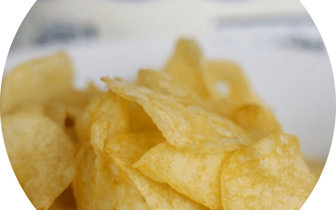 Salty potato chips
